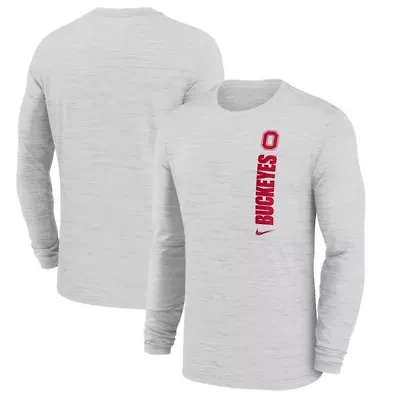 NCAA Nike Ohio State Buckeyes 2024 Sideline Velocity Dri-FIT Long Sleeve T-Shirt