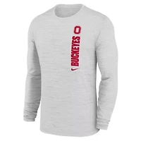 NCAA Nike Ohio State Buckeyes 2024 Sideline Velocity Dri-FIT Long Sleeve T-Shirt
