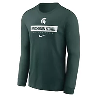 NCAA Nike Michigan State Spartans 2024 Sideline Legend Dri-FIT Long Sleeve T-Shirt