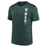 NCAA Nike Michigan State Spartans 2024 Sideline Velocity Dri-FIT T-Shirt