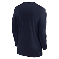 NCAA Nike Arizona Wildcats 2024 Sideline Coach UV Performance Long Sleeve T-Shirt