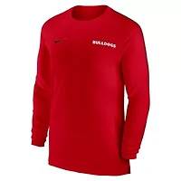 NCAA Nike Georgia Bulldogs 2024 Sideline Coach UV Performance Long Sleeve T-Shirt