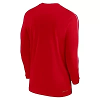NCAA Nike Ohio State Buckeyes 2024 Sideline Coach UV Performance Long Sleeve T-Shirt