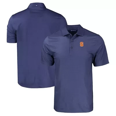 Syracuse Orange NCAA Pike Eco Tonal Geo Print Stretch Recycled Polo