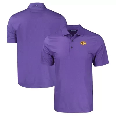 NCAA Tennessee Tech Golden Eagles Pike Eco Tonal Geo Print Stretch Recycled Polo