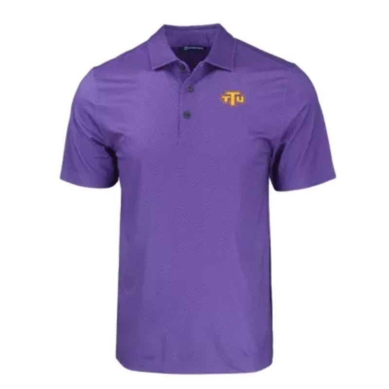 NCAA Tennessee Tech Golden Eagles Pike Eco Tonal Geo Print Stretch Recycled Polo