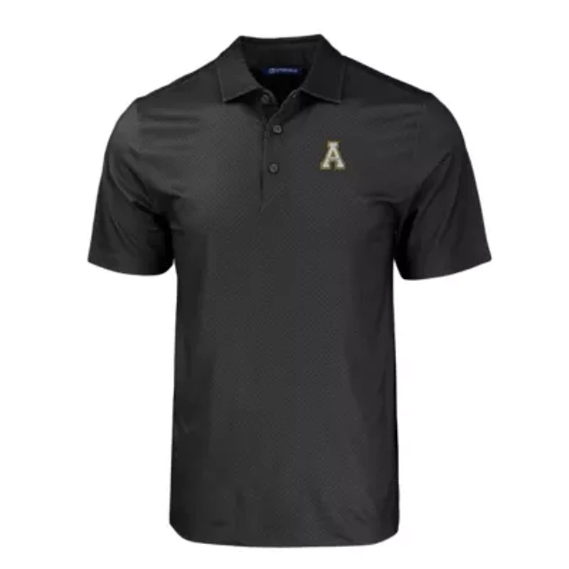 NCAA Appalachian State Mountaineers Pike Eco Tonal Geo Print Stretch Recycled Polo