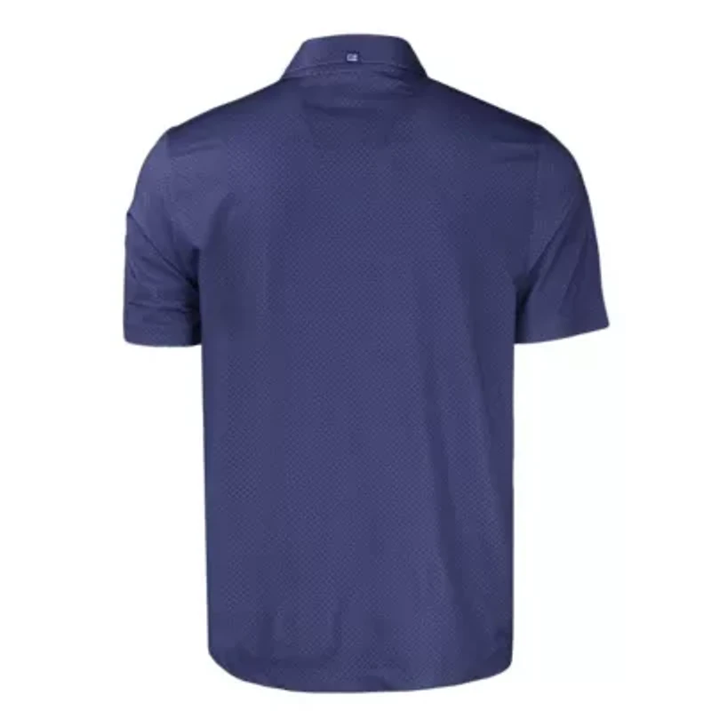 NCAA George Washington University Pike Eco Tonal Geo Print Stretch Recycled Polo