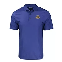 NC A&T Aggies NCAA North Carolina Pike Eco Tonal Geo Print Stretch Recycled Polo