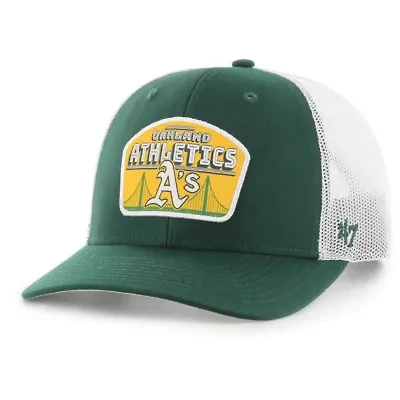 Cooperstown Teams Oakland Athletics Retro Region Patch Trucker Adjustable Hat