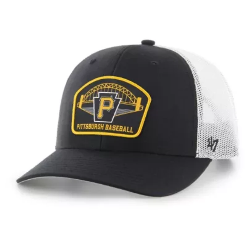 MLB Pittsburgh Pirates Retro Region Patch Trucker Adjustable Hat