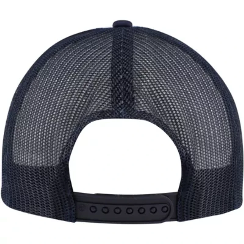 MLB White/Navy Chicago Cubs Cooperstown Collection Wax Pack Express Trucker Adjustable Hat