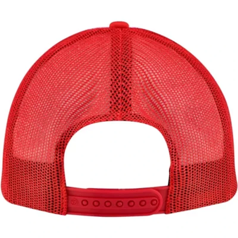 MLB White/Red Cincinnati Reds Cooperstown Collection Wax Pack Express Trucker Adjustable Hat
