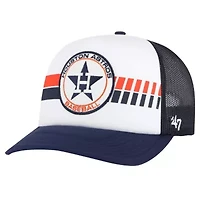 MLB White/Navy Houston Astros Cooperstown Collection Wax Pack Express Trucker Adjustable Hat