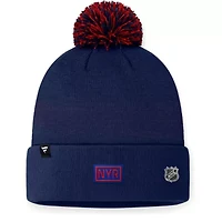 NHL Fanatics New York Rangers 2024 NHL Draft Cuffed Knit Hat with Pom