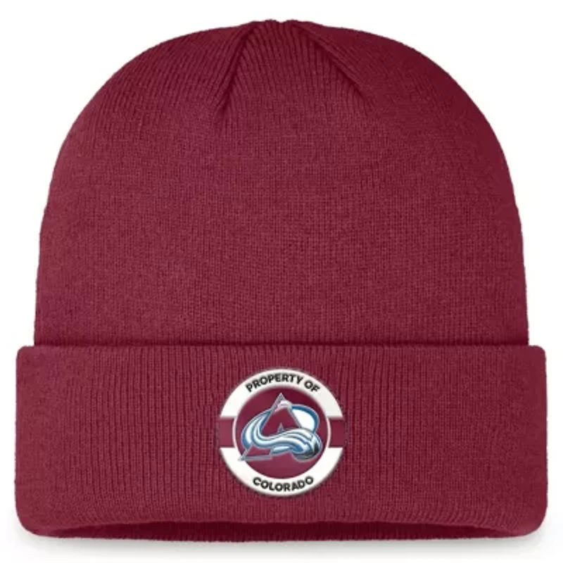 NHL Fanatics Colorado Avalanche Authentic Pro Training Camp Cuffed Knit Hat