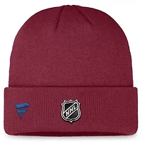 NHL Fanatics Colorado Avalanche Authentic Pro Training Camp Cuffed Knit Hat