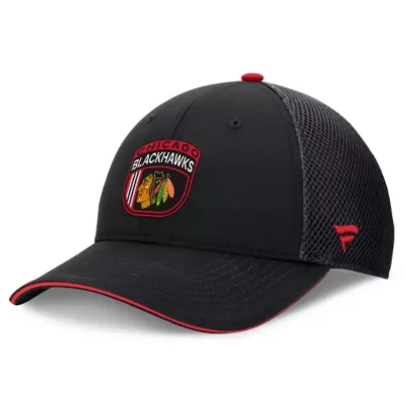 NHL Fanatics Chicago Blackhawks 2024 NHL Draft On Stage Trucker Adjustable Hat
