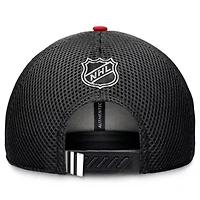 NHL Fanatics Chicago Blackhawks 2024 NHL Draft On Stage Trucker Adjustable Hat
