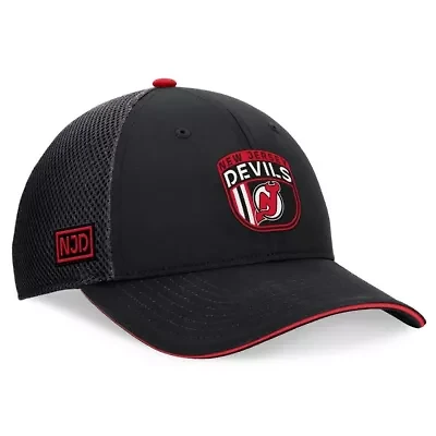 NHL Fanatics New Jersey Devils 2024 NHL Draft On Stage Trucker Adjustable Hat