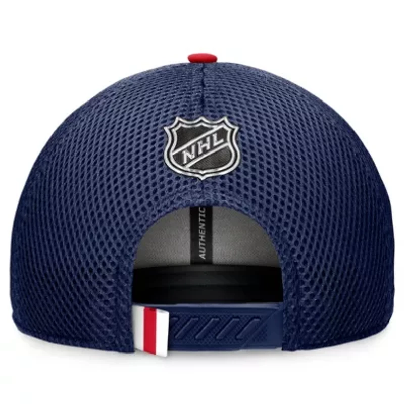 NHL Fanatics New York Rangers 2024 NHL Draft On Stage Trucker Adjustable Hat