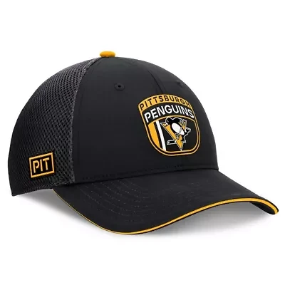 NHL Fanatics Pittsburgh Penguins 2024 NHL Draft On Stage Trucker Adjustable Hat