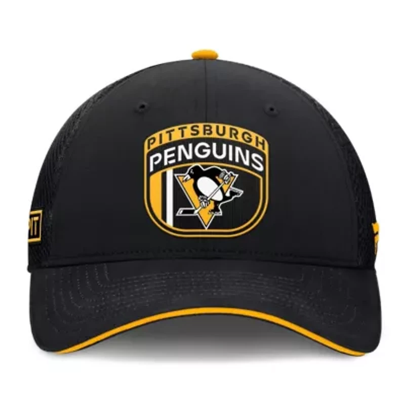 NHL Fanatics Pittsburgh Penguins 2024 NHL Draft On Stage Trucker Adjustable Hat