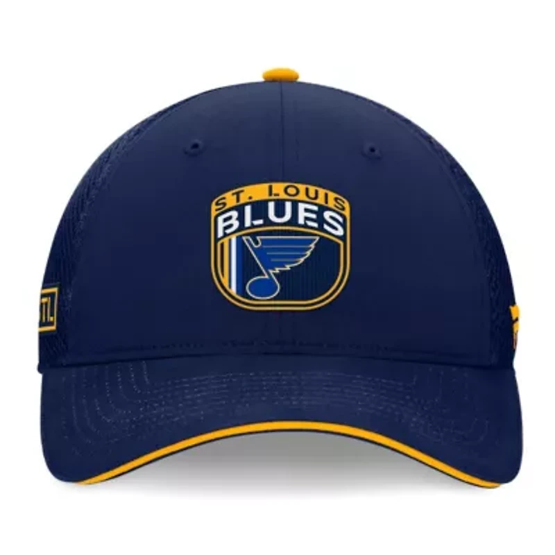 NHL Fanatics St. Louis Blues 2024 NHL Draft On Stage Trucker Adjustable Hat