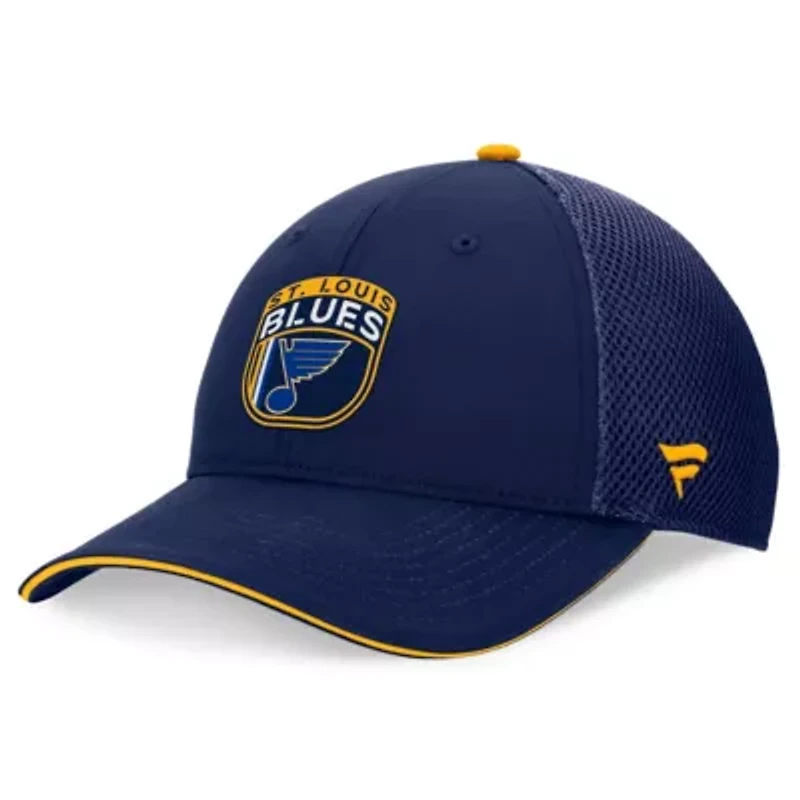 NHL Fanatics St. Louis Blues 2024 NHL Draft On Stage Trucker Adjustable Hat