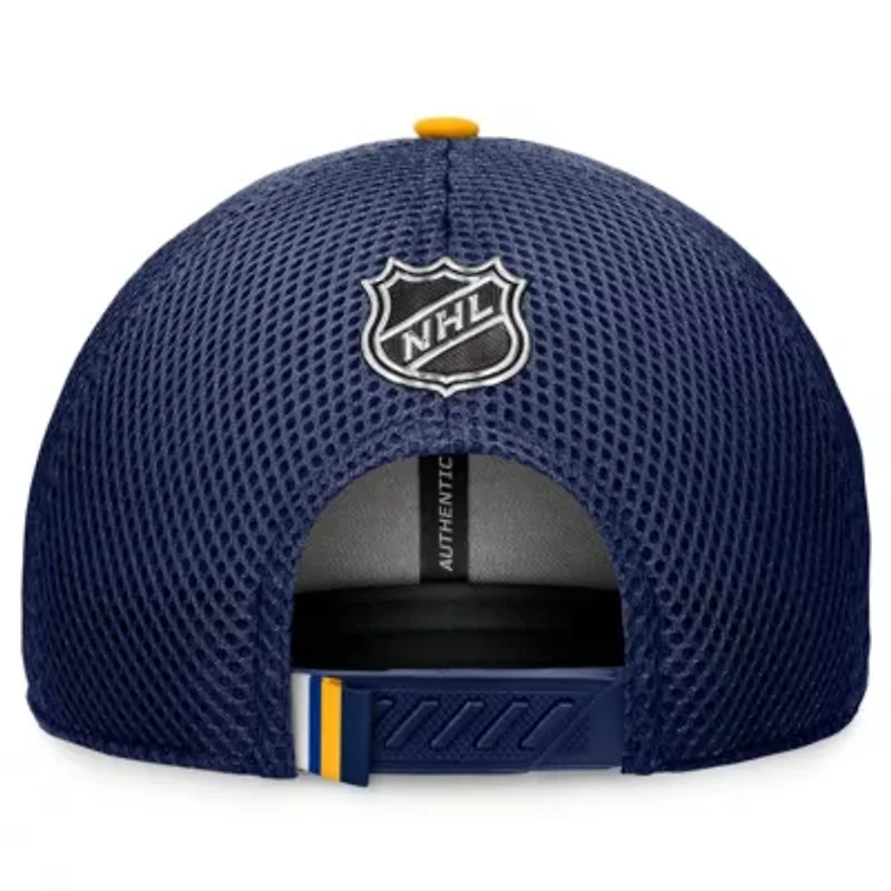 NHL Fanatics St. Louis Blues 2024 NHL Draft On Stage Trucker Adjustable Hat