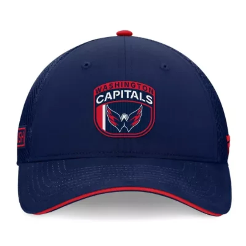 NHL Fanatics Washington Capitals 2024 NHL Draft On Stage Trucker Adjustable Hat