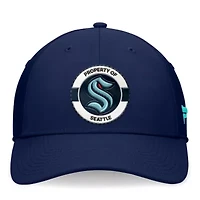 NHL Fanatics Deep Sea Seattle Kraken Authentic Pro Training Camp Flex Hat