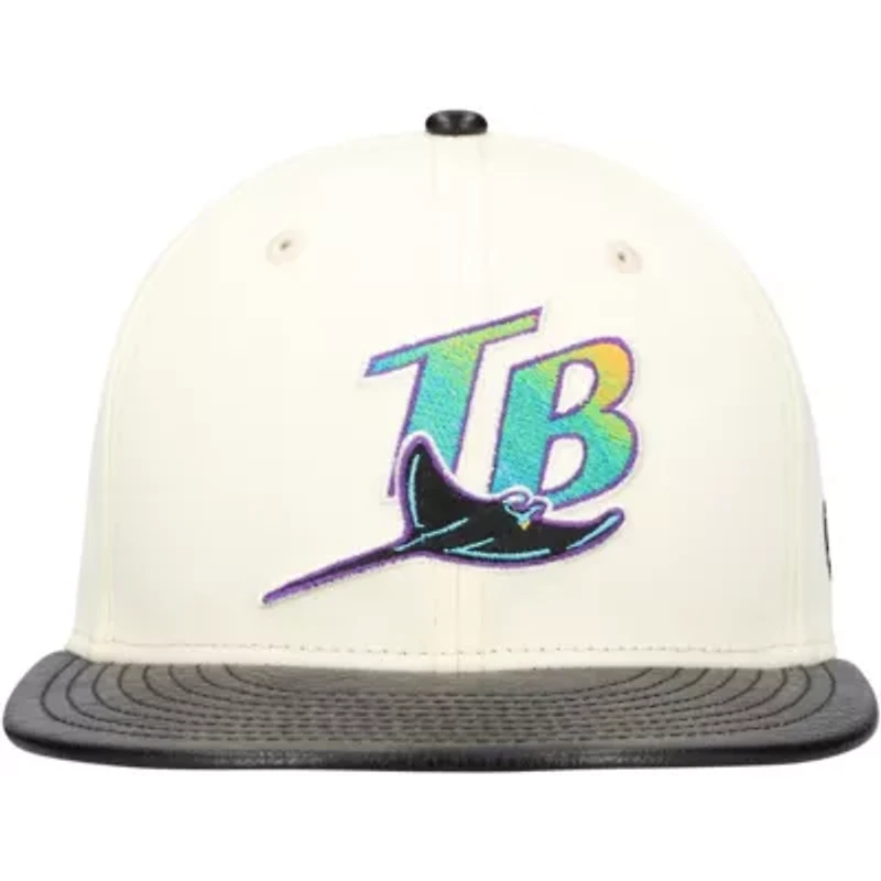 MLB Tampa Bay Rays Game Night Leather Visor 59FIFTY Fitted Hat