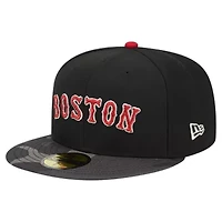 Boston Red Sox MLB Metallic 59FIFTY Fitted Hat