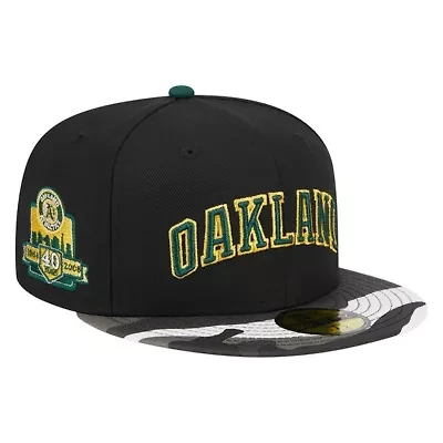 Cooperstown Teams Oakland Athletics Metallic 59FIFTY Fitted Hat