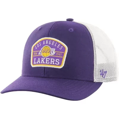 NBA Los Angeles Lakers Semi Patch Trucker Adjustable Hat