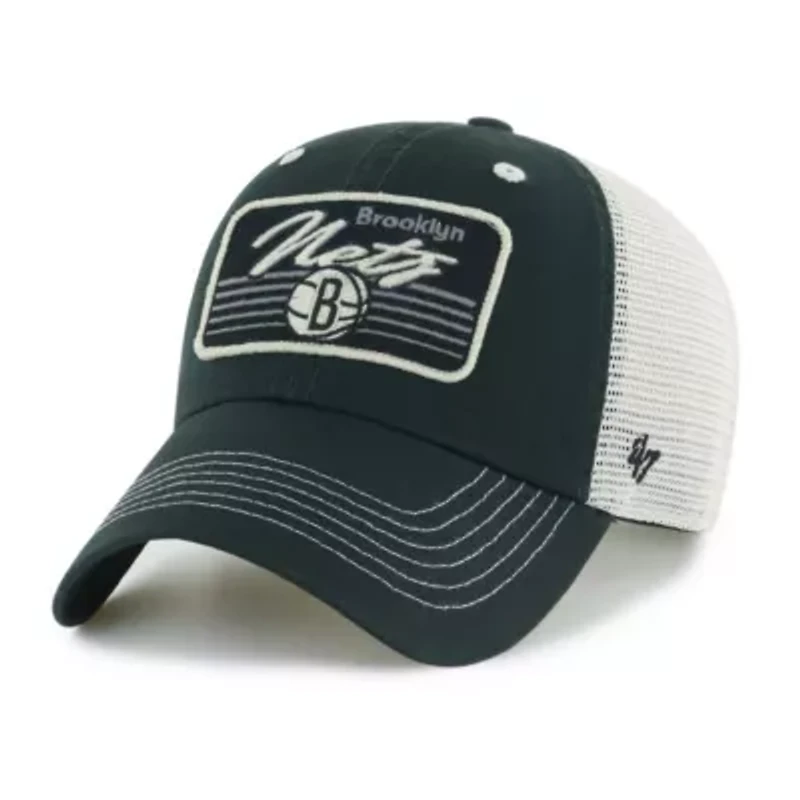 NBA Brooklyn Nets Five Point Patch Clean Up Adjustable Hat