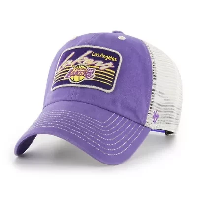 NBA Los Angeles Lakers Five Point Patch Clean Up Adjustable Hat
