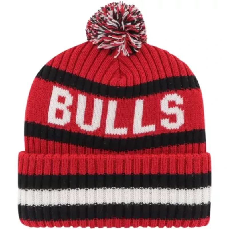 NBA Chicago Bulls Bering Cuffed Knit Hat with Pom
