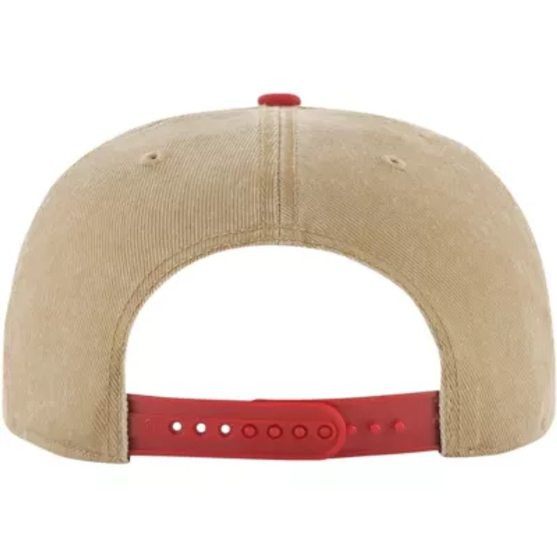 NBA Khaki/Red Chicago Bulls Chilmark Captain Snapback Hat