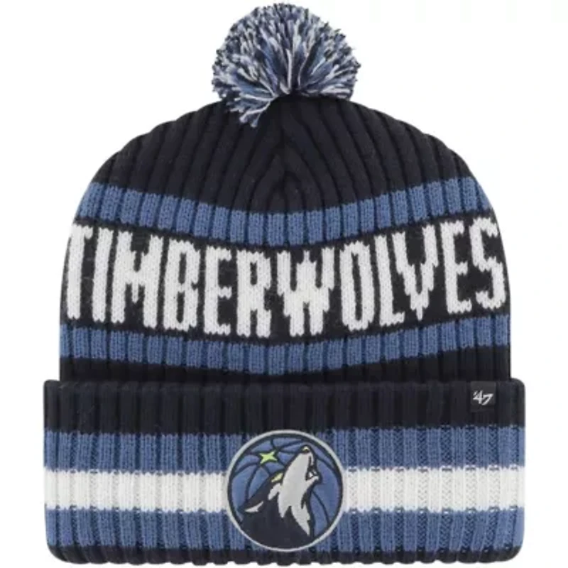 NBA Minnesota Timberwolves Bering Cuffed Knit Hat with Pom