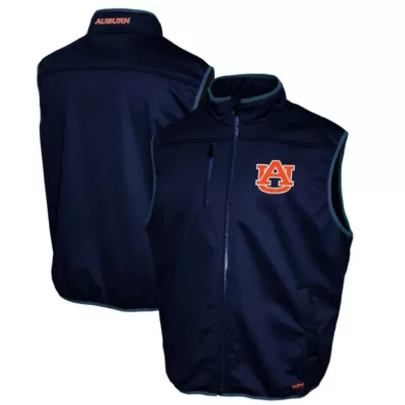 NCAA Franchise Club Auburn Tigers Softshell Full-Zip Vest