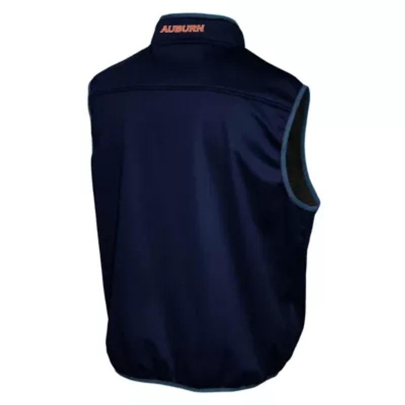NCAA Franchise Club Auburn Tigers Softshell Full-Zip Vest