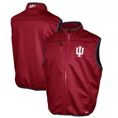 NCAA Franchise Club Indiana Hoosiers Softshell Full-Zip Vest