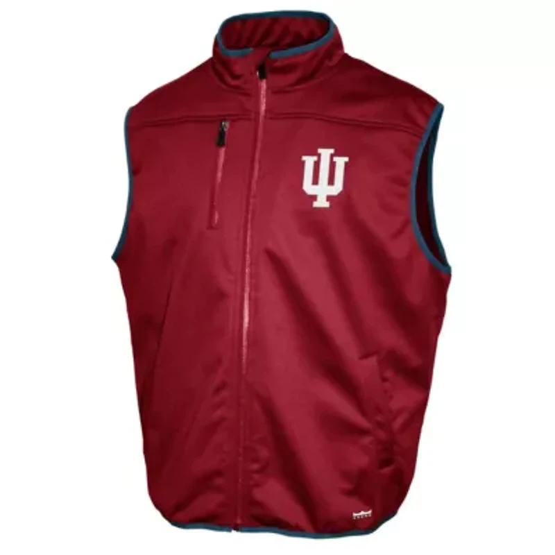 NCAA Franchise Club Indiana Hoosiers Softshell Full-Zip Vest