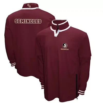 NCAA Franchise Club Florida State Seminoles 3-in-1 Double-Down T-Shirt & Quarter-Zip Pullover Set