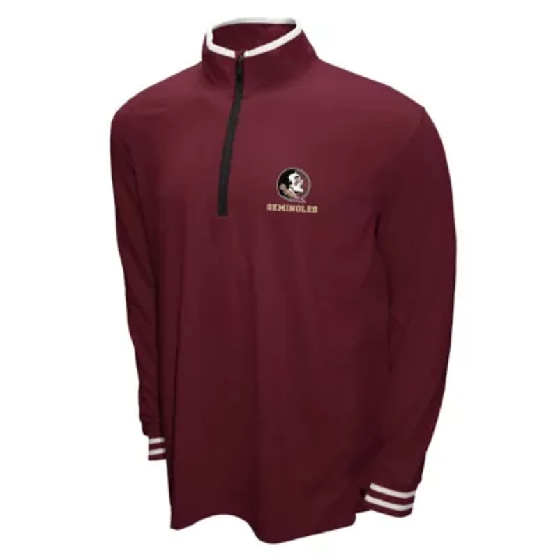 NCAA Franchise Club Florida State Seminoles 3-in-1 Double-Down T-Shirt & Quarter-Zip Pullover Set