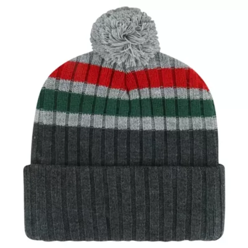 NHL Minnesota Wild Stack Patch Cuffed Knit Hat with Pom