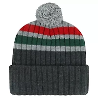 NHL Minnesota Wild Stack Patch Cuffed Knit Hat with Pom