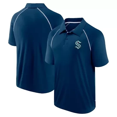 NHL Fanatics Seattle Kraken Raglan Strong Alone Polo